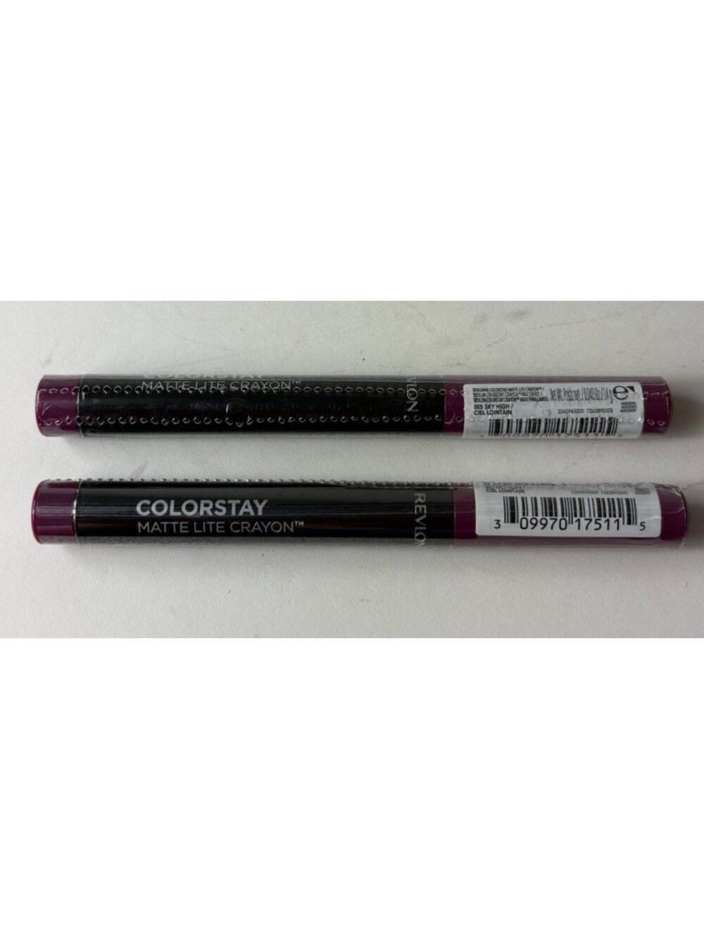 Revlon ColorStay Matte Lite Crayon 005 Sky High New Purple lot of 2